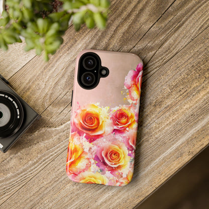 Protective Phone Case – Sunset Roses