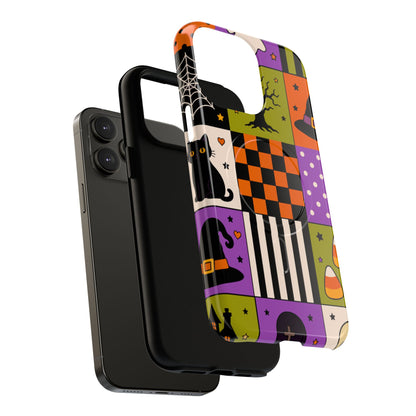 Protective Magnetic Phone Case – Spooky Patchwork