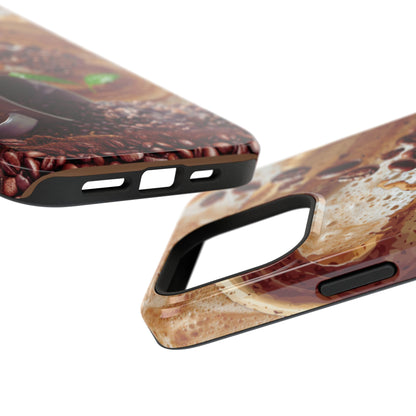 Impact-Resistant Phone Case – Love at First Sip – Compatible with iPhone 11–17 & Samsung Galaxy S22–S26 Series