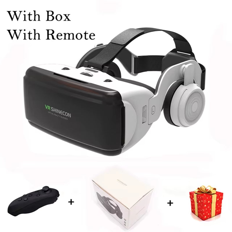 VR Shinecon Casque 3D Helmet Headset Virtual Reality Glasses for Iphone Android Smart Phone Smartphone Viar Goggles Binoculars