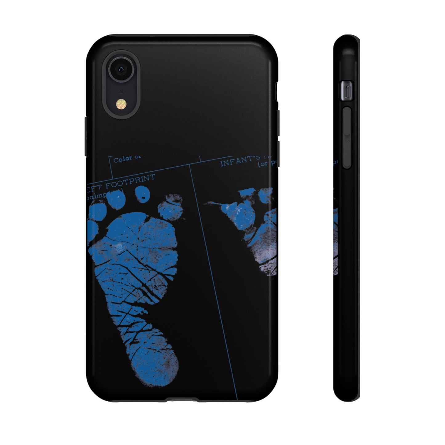 Protective Phone Case – Mom’s Little Blue Footprints