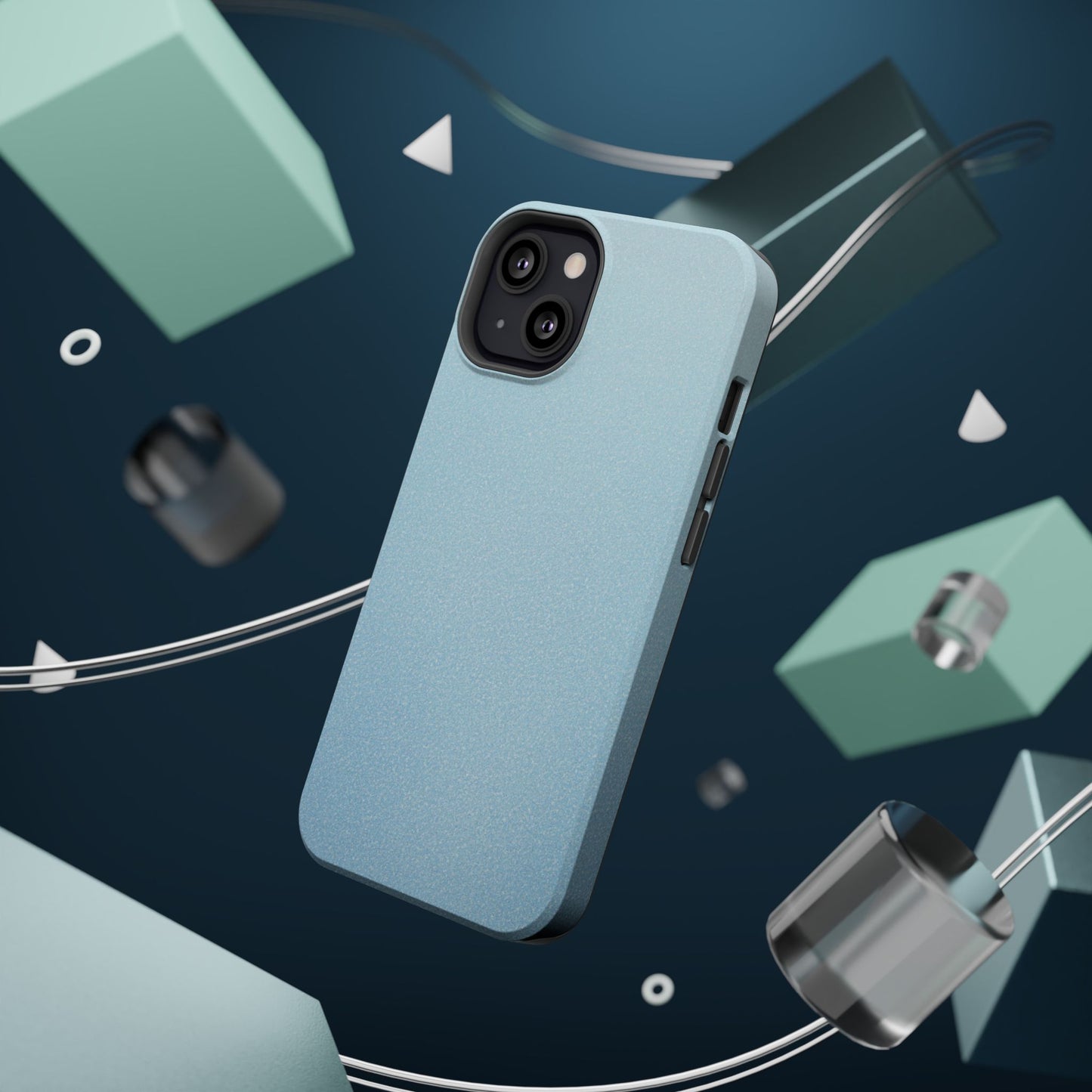 Wireless-Charging Compatible Case – Blue Whisper