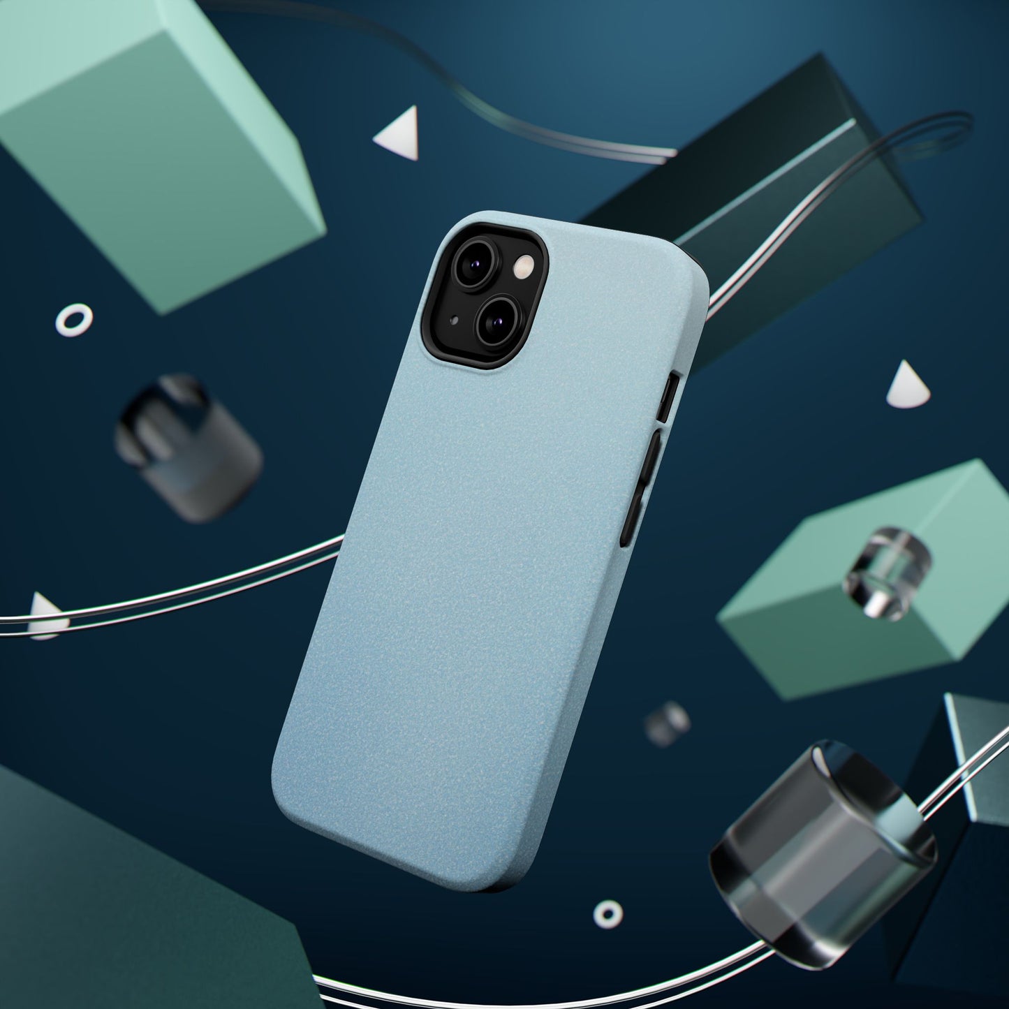 Wireless-Charging Compatible Case – Blue Whisper