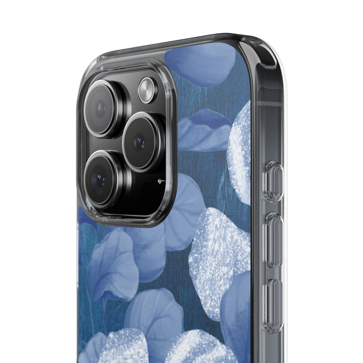 Clear Phone Case – October Blues – Compatible with iPhone 13–17 & Samsung Galaxy S25–S26 Series