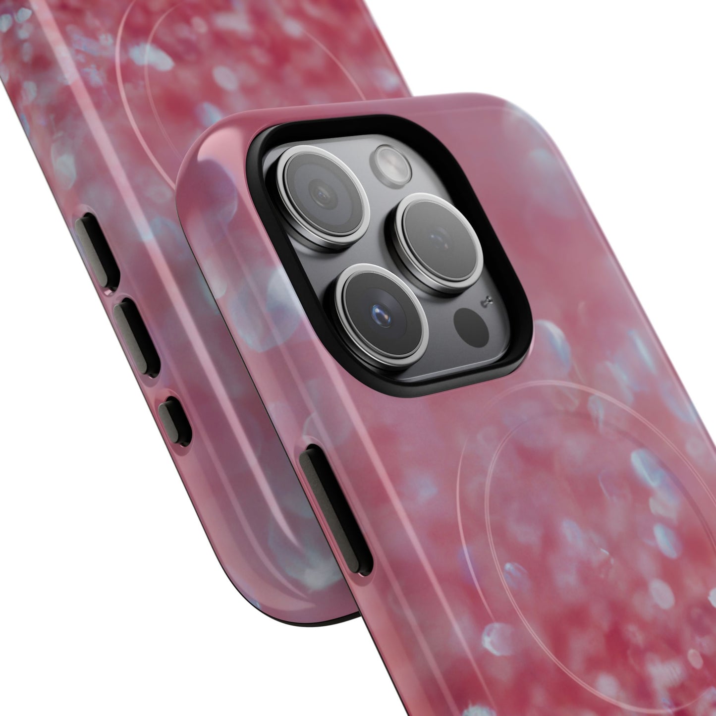 Protective Magnetic Phone Case – Rosé Sparkle
