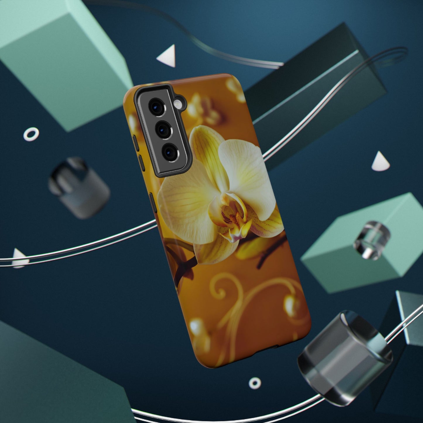 Protective Phone Case – Amber Orchid