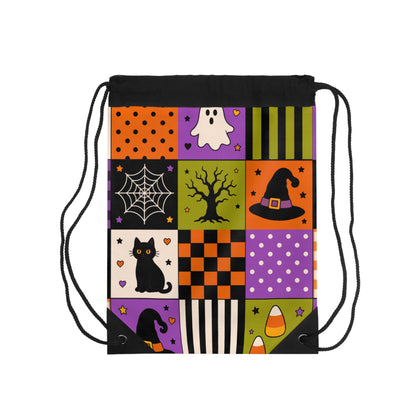 Drawstring Bag – Spooky Patchwork