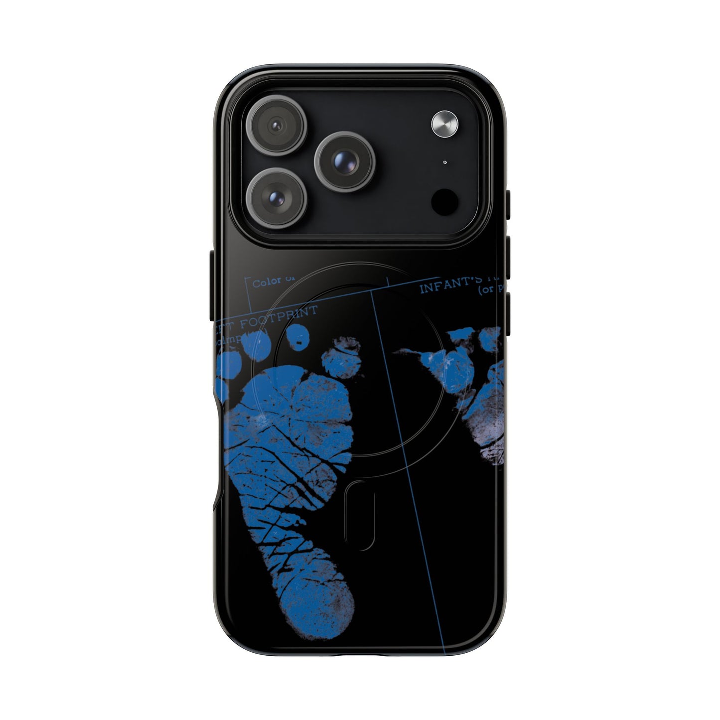 Protective Magnetic Phone Case – Mom’s Little Blue Footprints