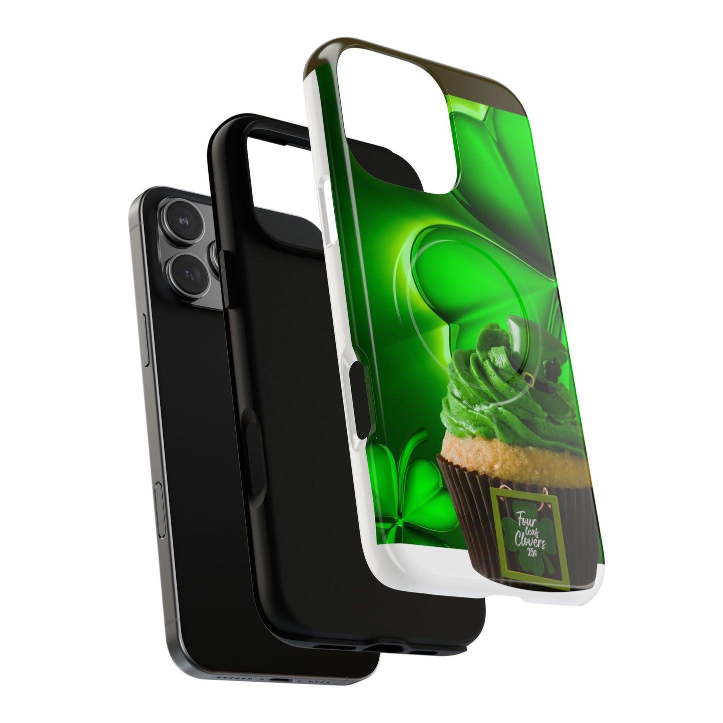 Protective Phone Case – Lucky Clover Cupcake