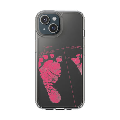 Clear Phone Case – Mom’s Little Pink Footprints
