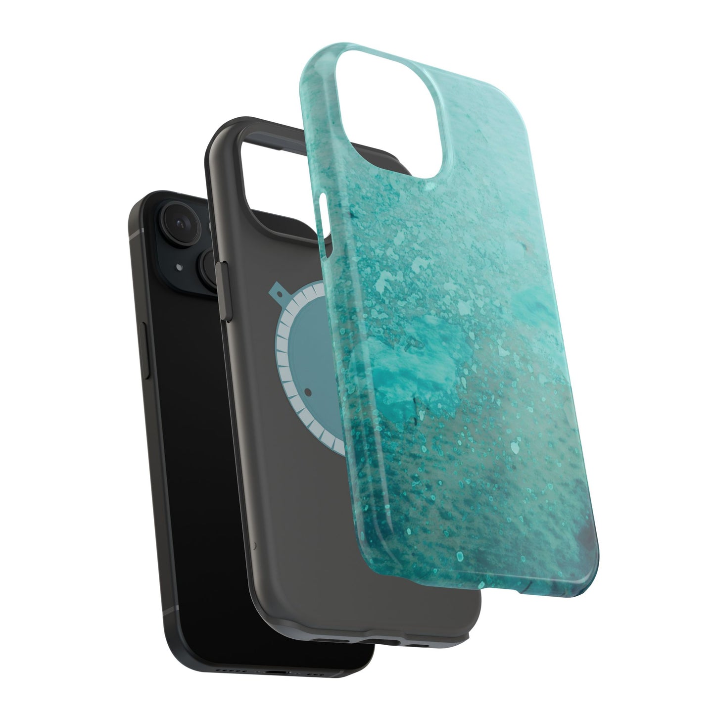 Wireless-Charging Compatible Case – Sea Glass