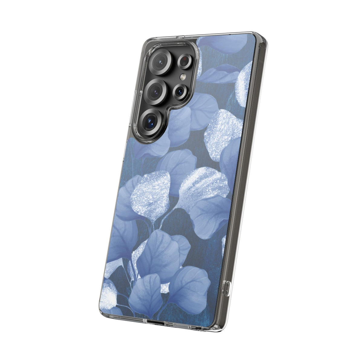 Clear Phone Case – October Blues – Compatible with iPhone 13–17 & Samsung Galaxy S25–S26 Series