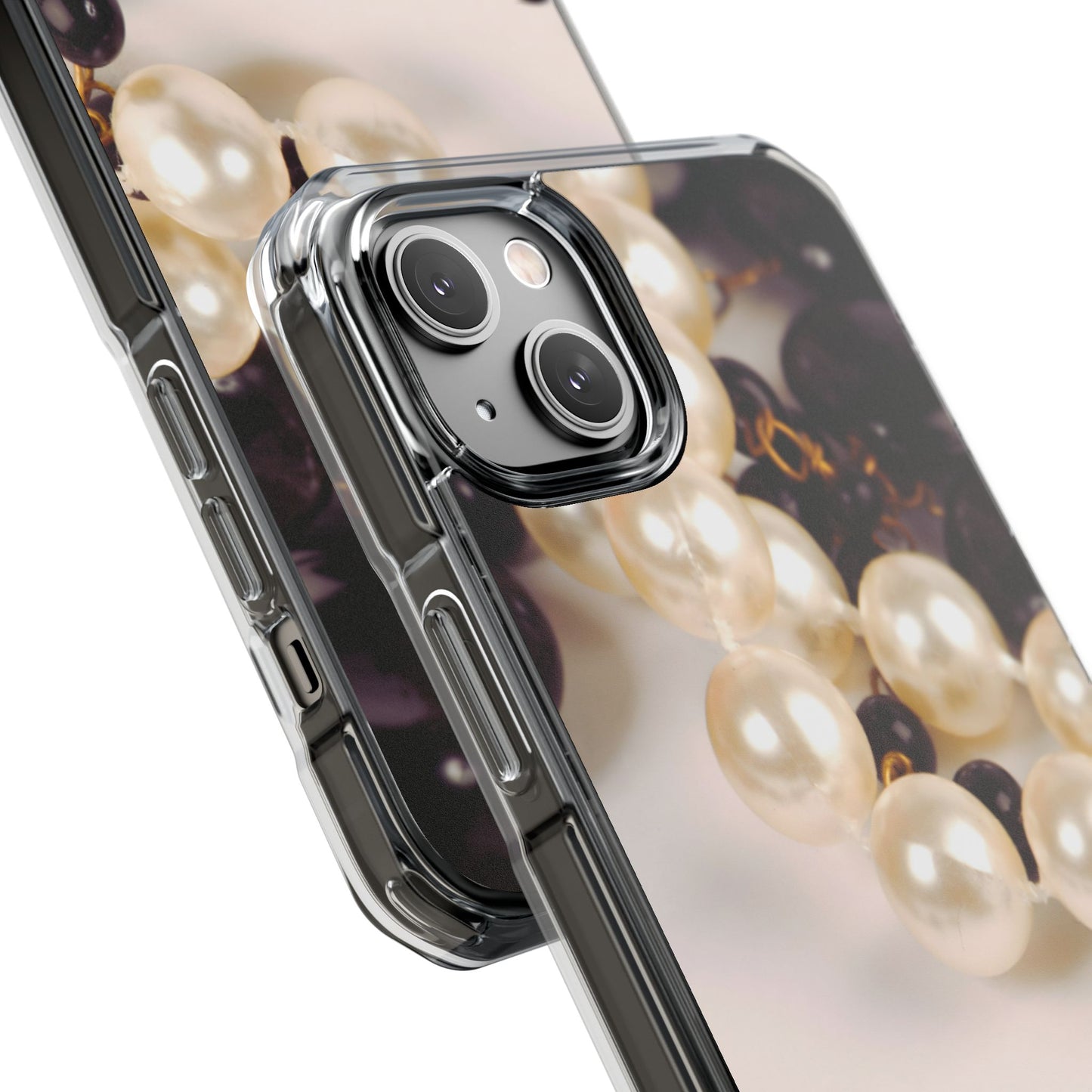 Clear Magnetic Phone Case – Noir Pearl