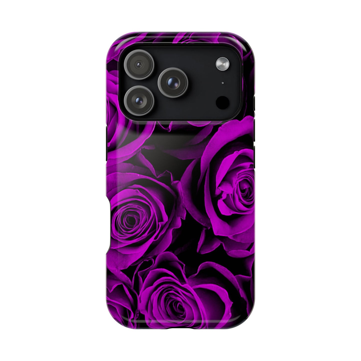 Wireless-Charging Compatible Case – Amethyst Roses