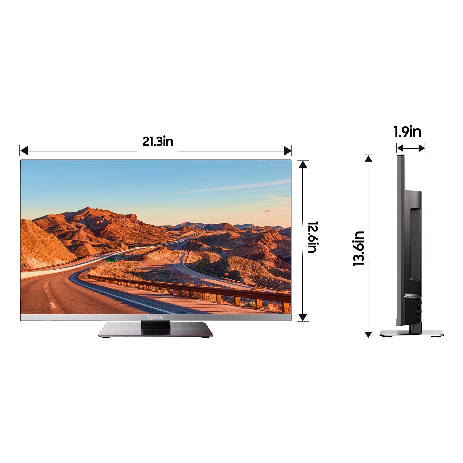 Smart RV TV, 24 Inch Android TV with Built-In DVD Player, 12 Volt TV for RV Camper, 1080P FHD, APP Store, Wifi Bluetooth, 2 HDMI & 2 USB, AC/DC Powered (Limo Series)