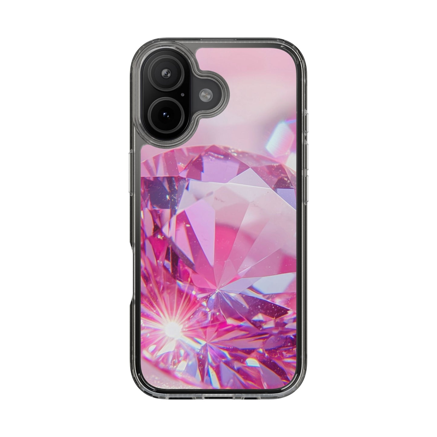 Clear Phone Case – Pink Ice