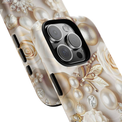 Protective Magnetic Phone Case – Ivory Opulence