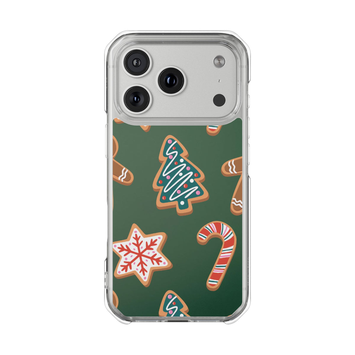 Clear Magnetic Phone Case – Cookie Season – Compatible with iPhone 14–17 Series