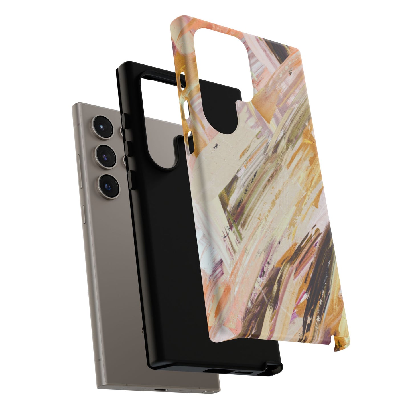 Protective Phone Case – Brush & Bronze