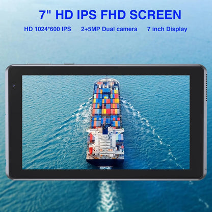 7 Inch Tablet, Android 15 Tablets RAM 6GB+ROM 32GB Quad Core Tablet, IPS Screen, 5.0 MP Camera, Wi-Fi, Bluetooth, GPS, FM Tablet PC Black