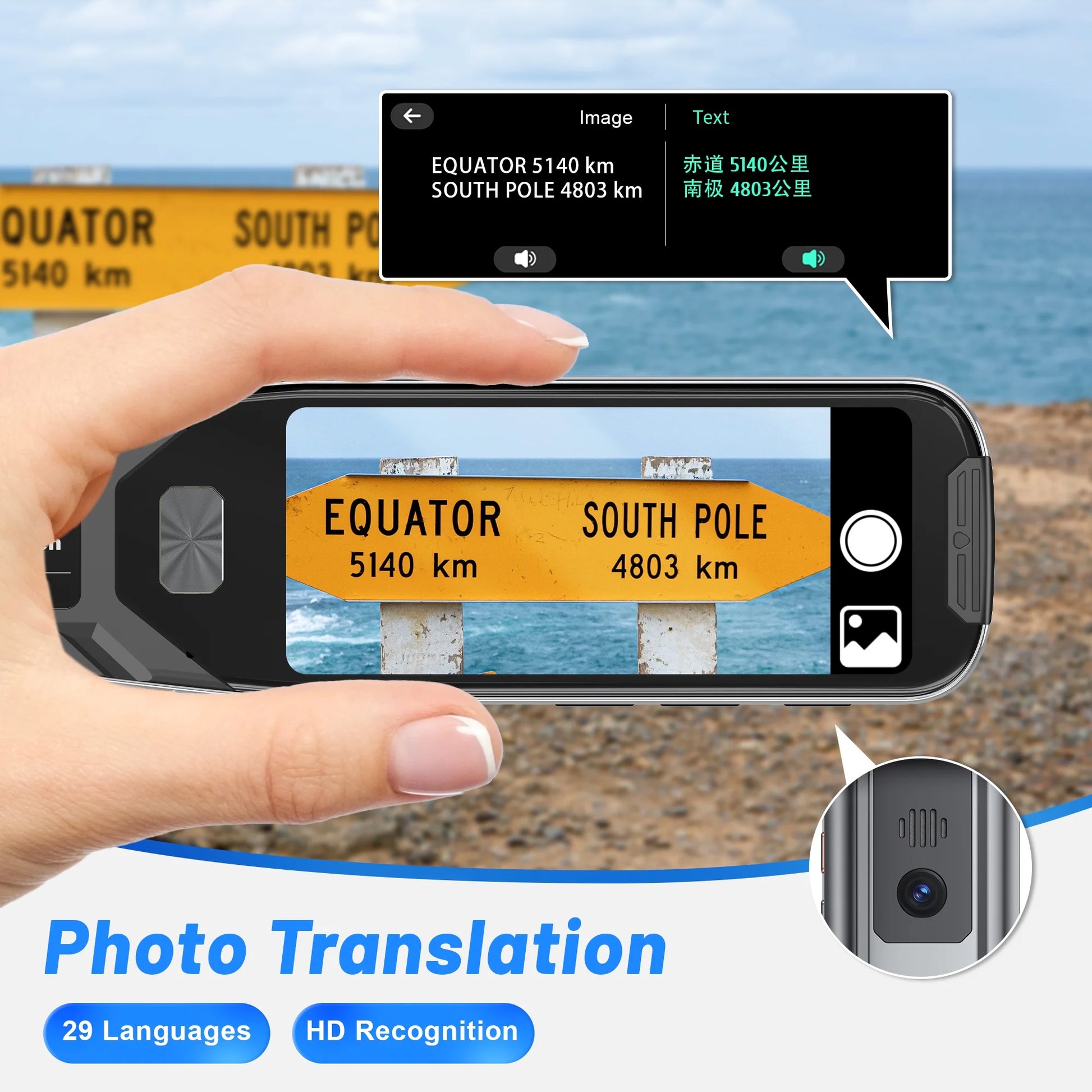 P1 Smart Scanning Translator Pen - 134 Voice Language Translator, Photo & Text Scanning