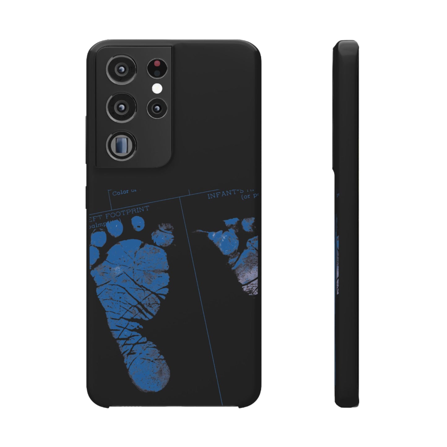 Snap Phone Case – Mom’s Little Blue Footprints