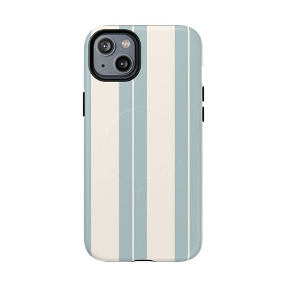 Protective Magnetic Phone Case - Coastal Stripe