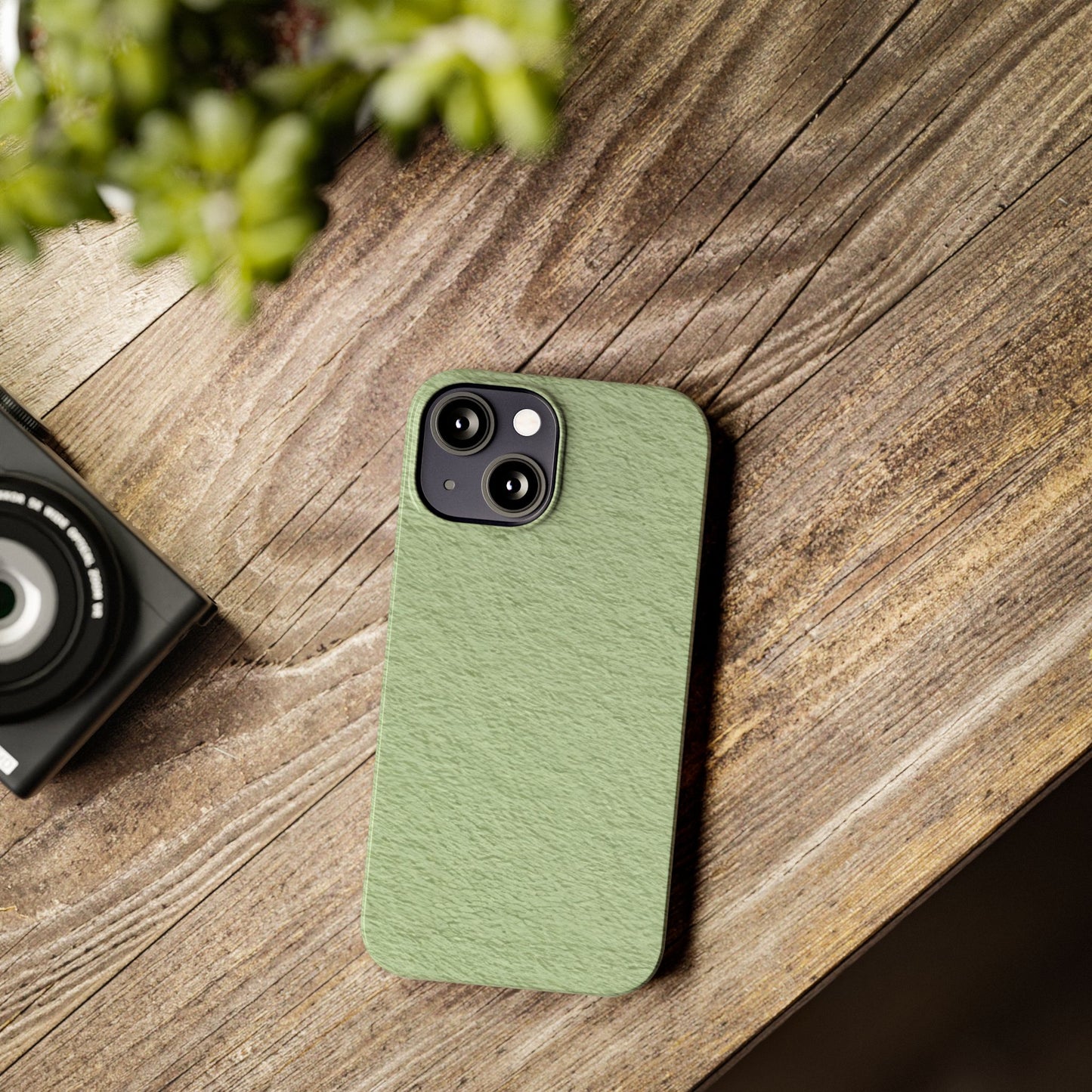 Slim Phone Case – Matcha Wash