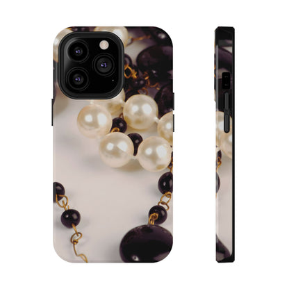 Impact-Resistant Phone Case – Noir Pearl