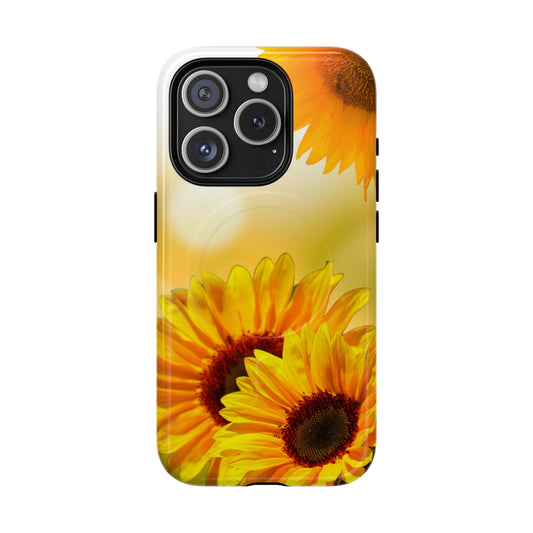 Protective Magnetic Phone Case – Sunlit Sunflowers