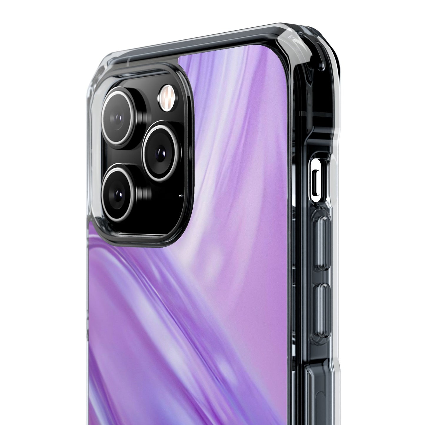 Clear Magnetic Phone Case – Lavender Wave