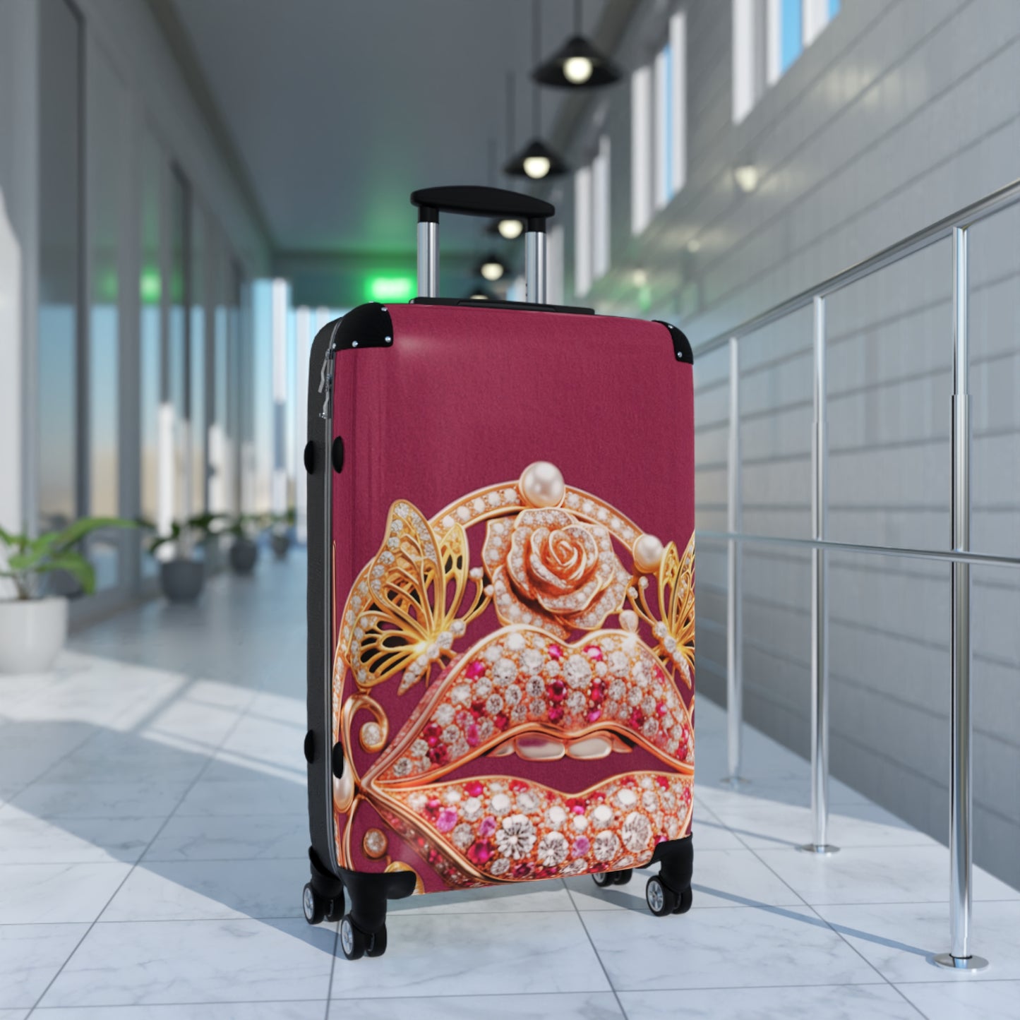 Hardshell Suitcase – Kiss of Gold