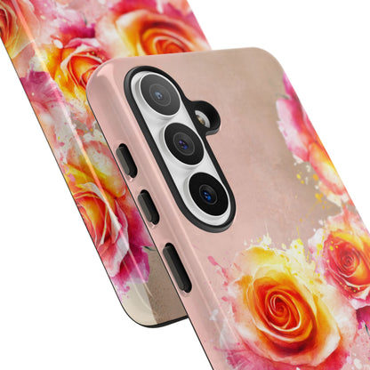 Protective Phone Case – Sunset Roses