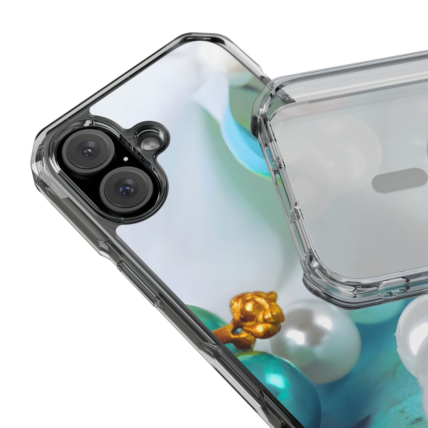 Clear Magnetic Phone Case – Mermaid's Pearl