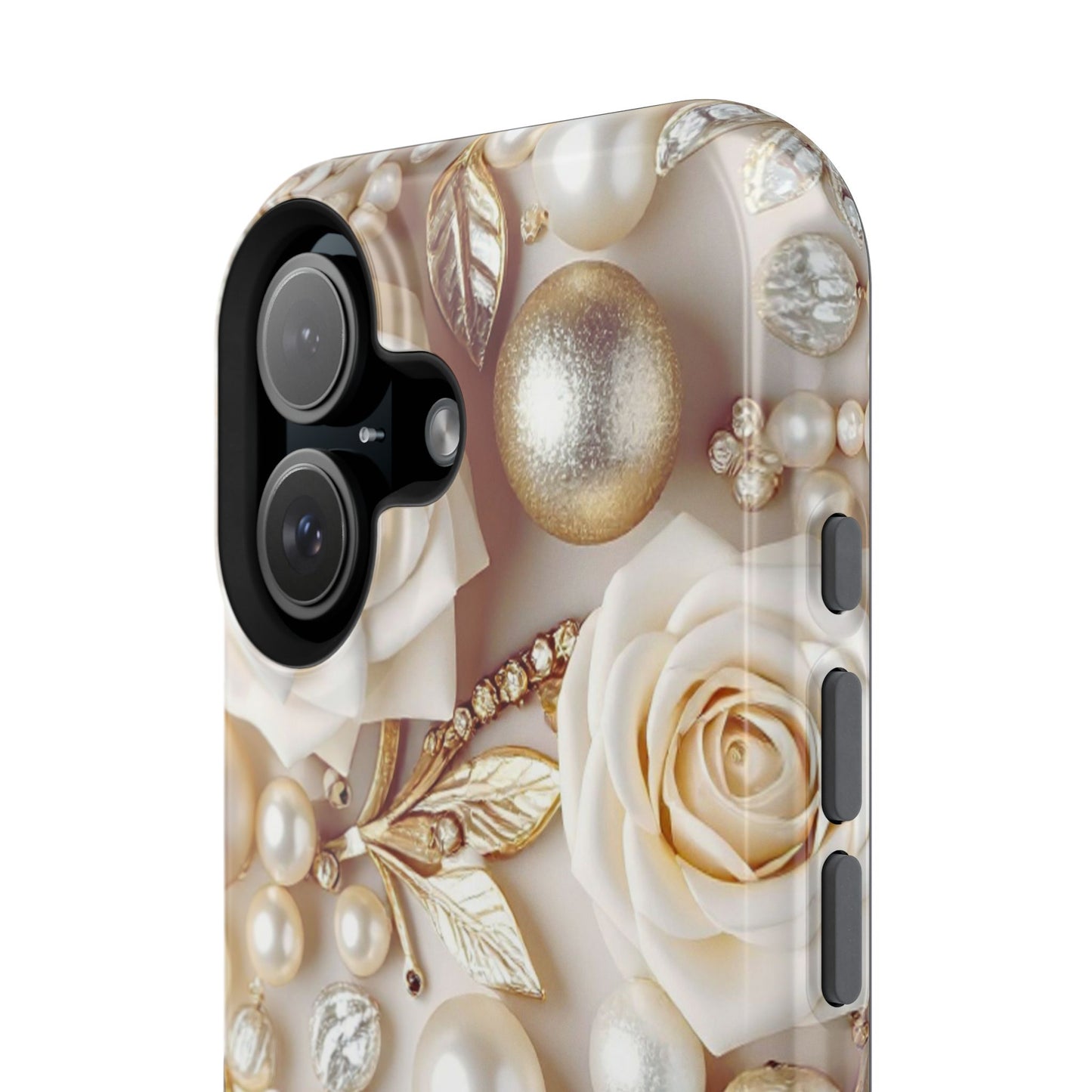 Impact-Resistant Phone Case – Ivory Opulence