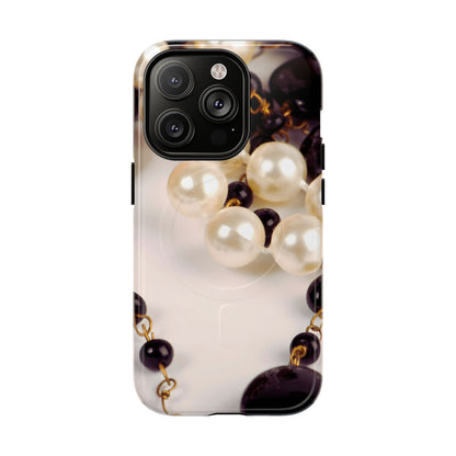 Protective Magnetic Phone Case – Noir Pearl