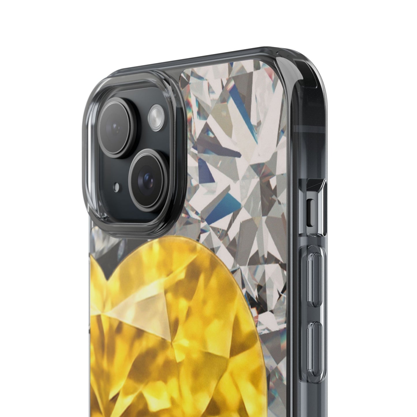 Clear Phone Case – Heart of Gold