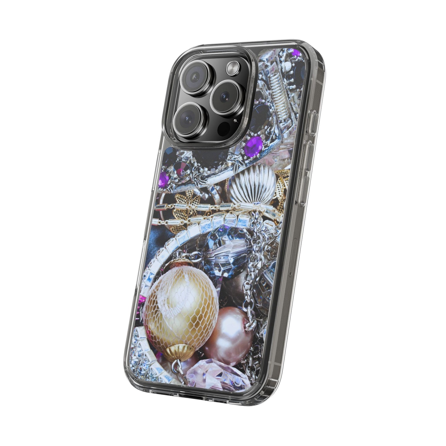 Clear Phone Case – Chrome Jewel
