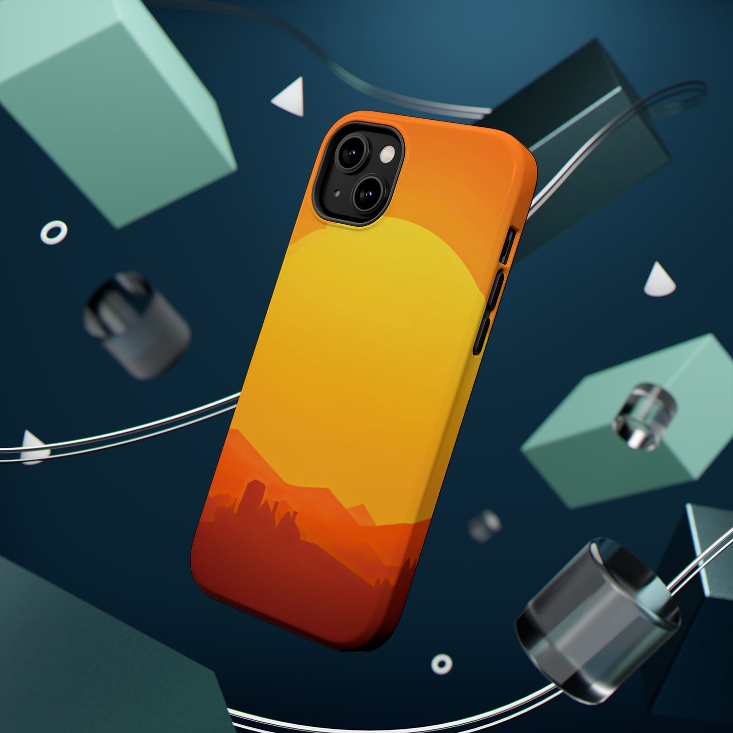 Wireless-Charging Compatible Case – Desert Sunrise