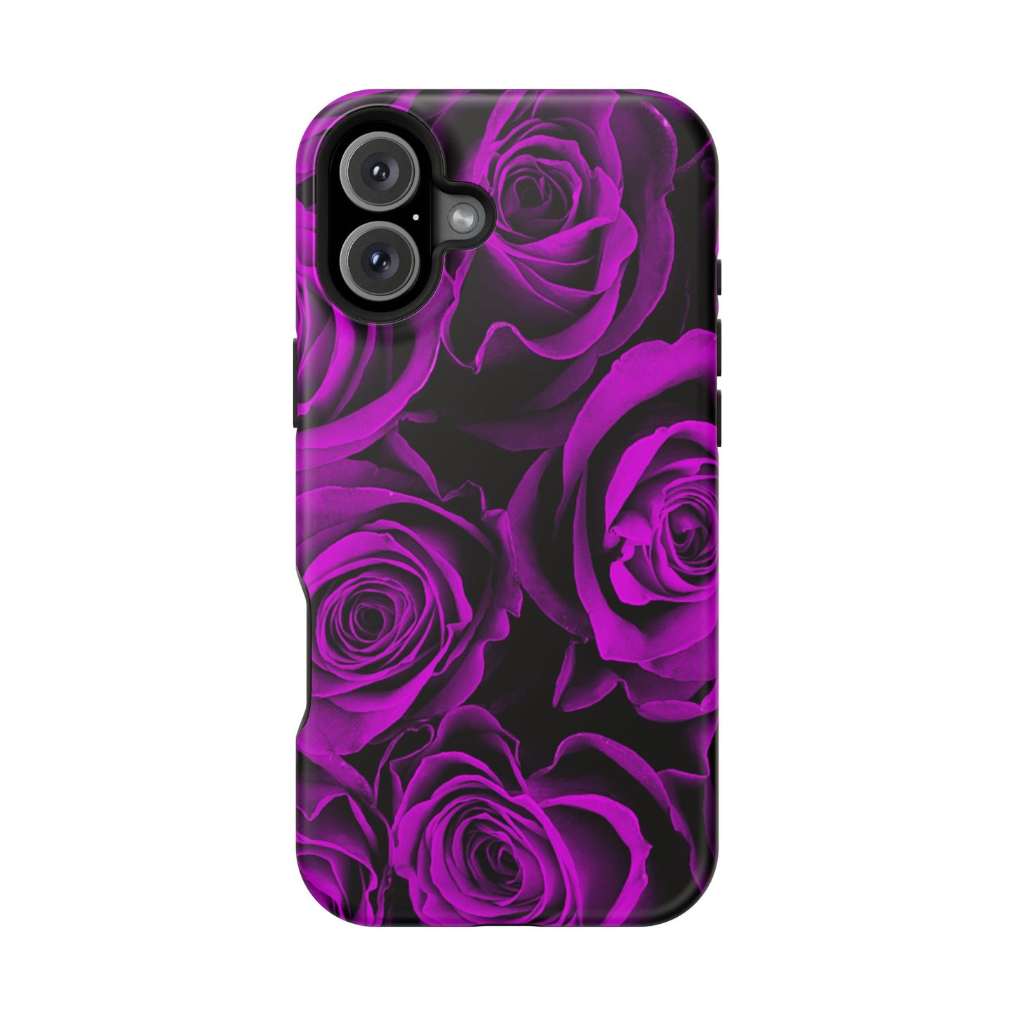 Wireless-Charging Compatible Case – Amethyst Roses