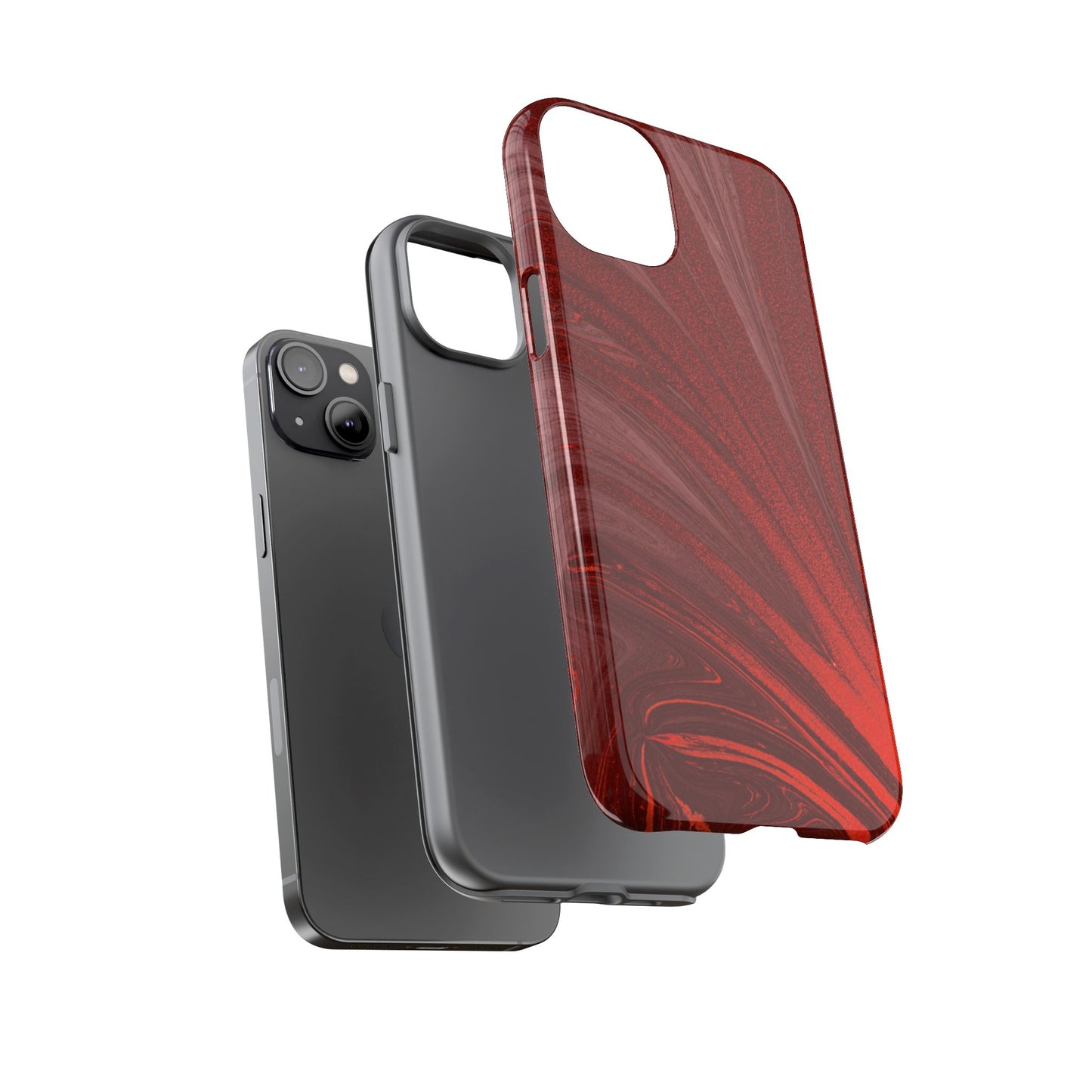 Protective Phone Case – Crimson Current