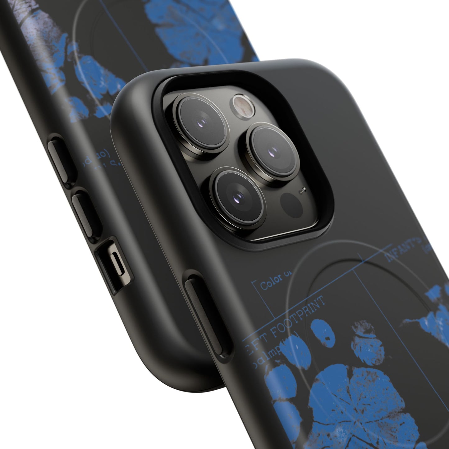 Protective Magnetic Phone Case – Mom’s Little Blue Footprints