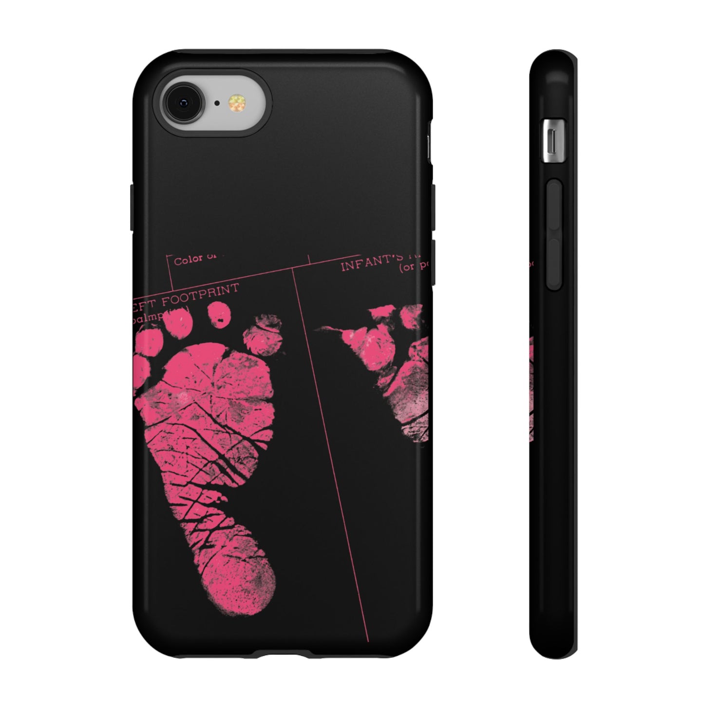 Protective Phone Case – Mom’s Little Pink Footprints