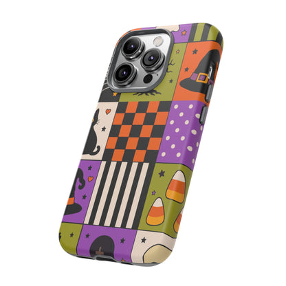 Protective Phone Case – Spooky Patchwork