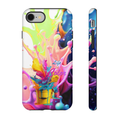 Color Splash Phone Case — “Life in Color” Protective Tough Case