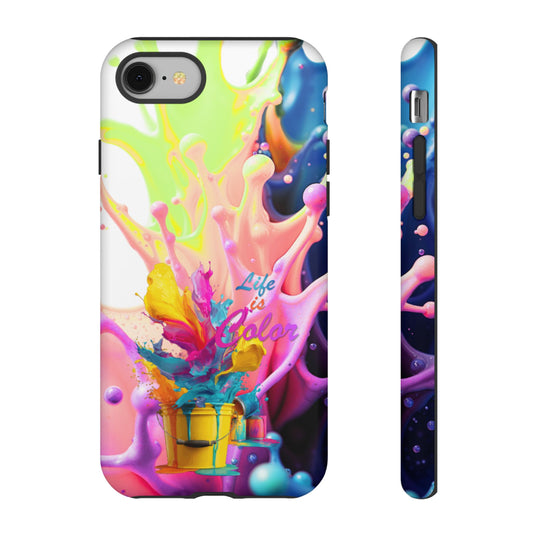Color Splash Phone Case — “Life in Color” Protective Tough Case