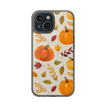 Clear Phone Case – Falling for Pumpkin