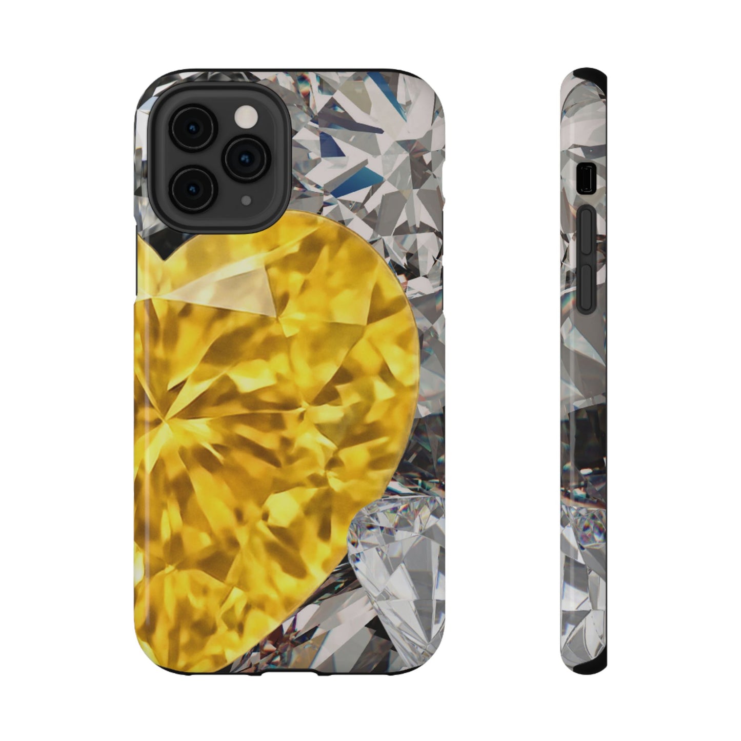 Impact-Resistant Phone Case – Heart of Gold