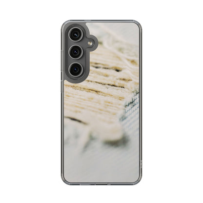 Clear Phone Case – Woven Warmth