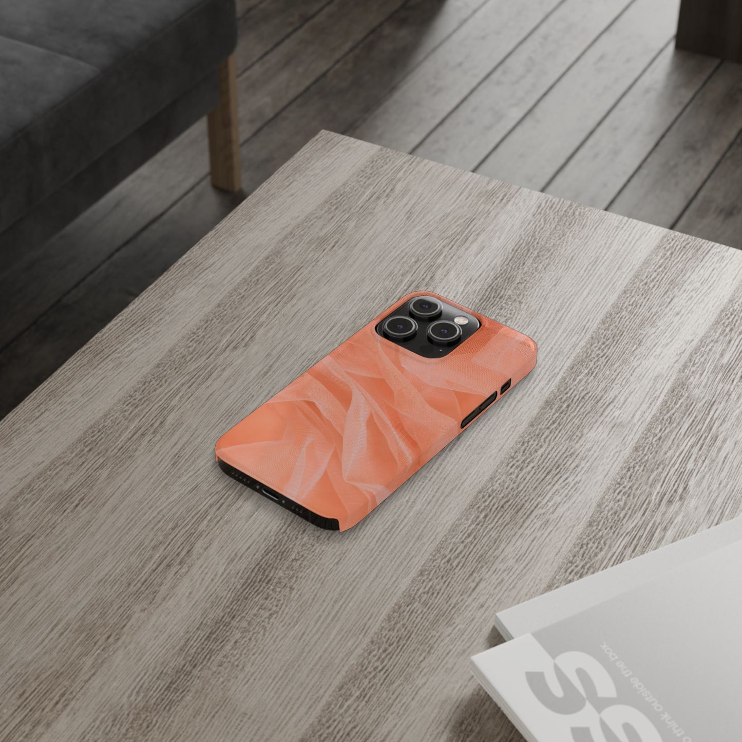 Slim Phone Case – Coral Veil